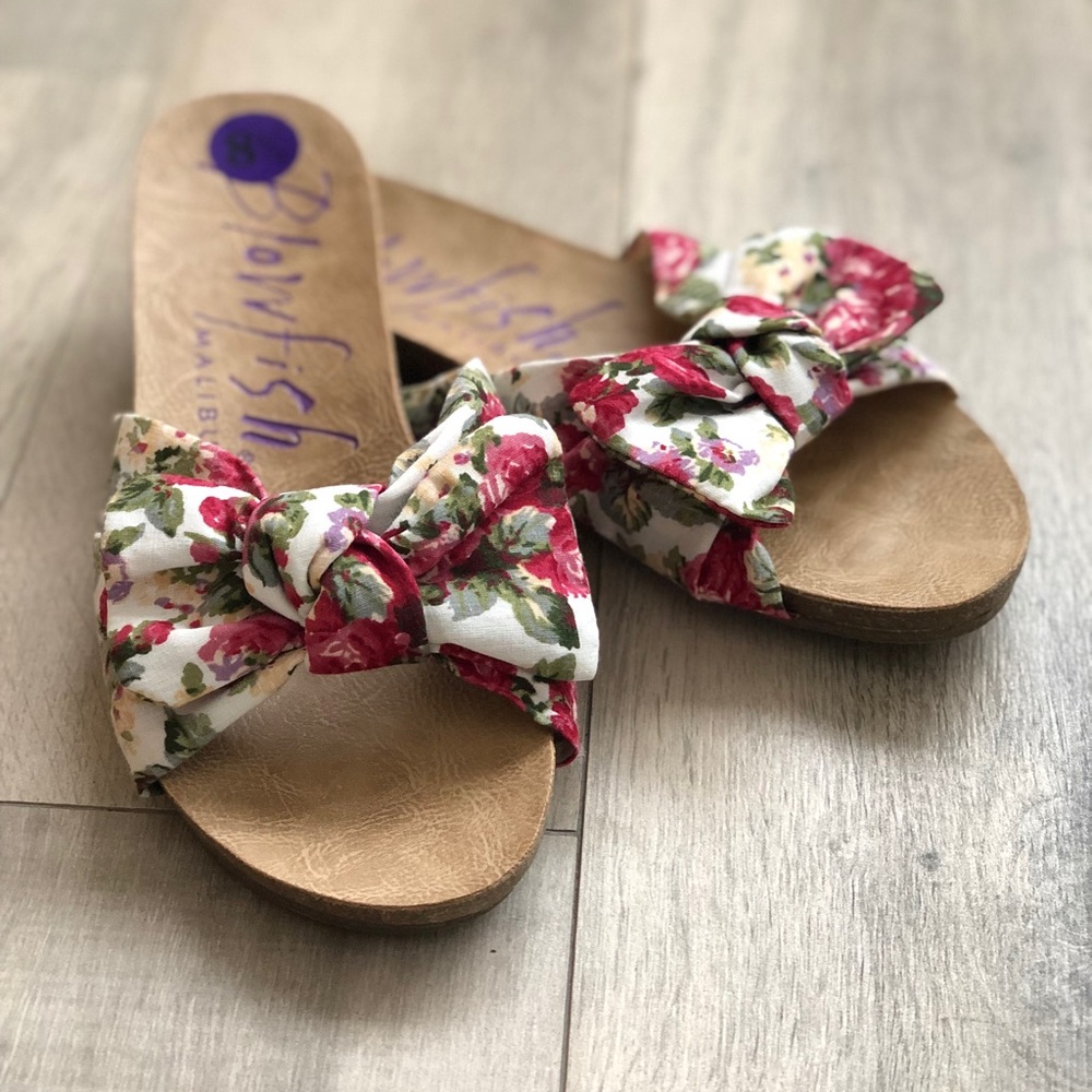 Blowfish Floral Slides Sandal 8.5